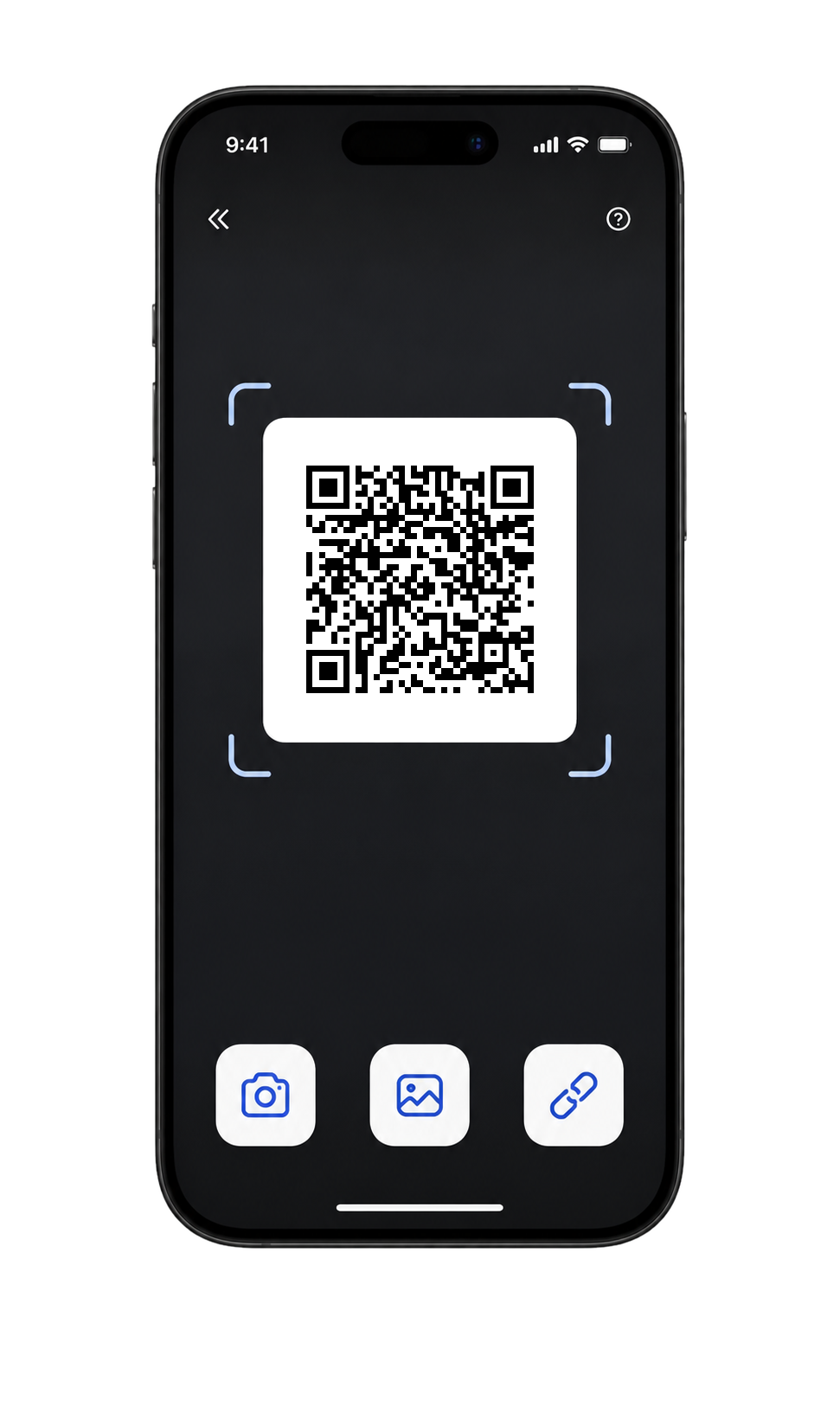QR scan screen